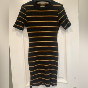 Zara bodycon soft striped dress